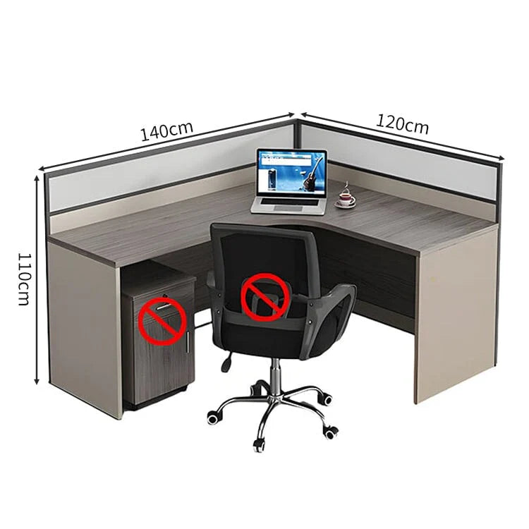 Office Desk | Corner Workstation | L Shape Computer Desk | Kaguyasu Image secondaire du produit