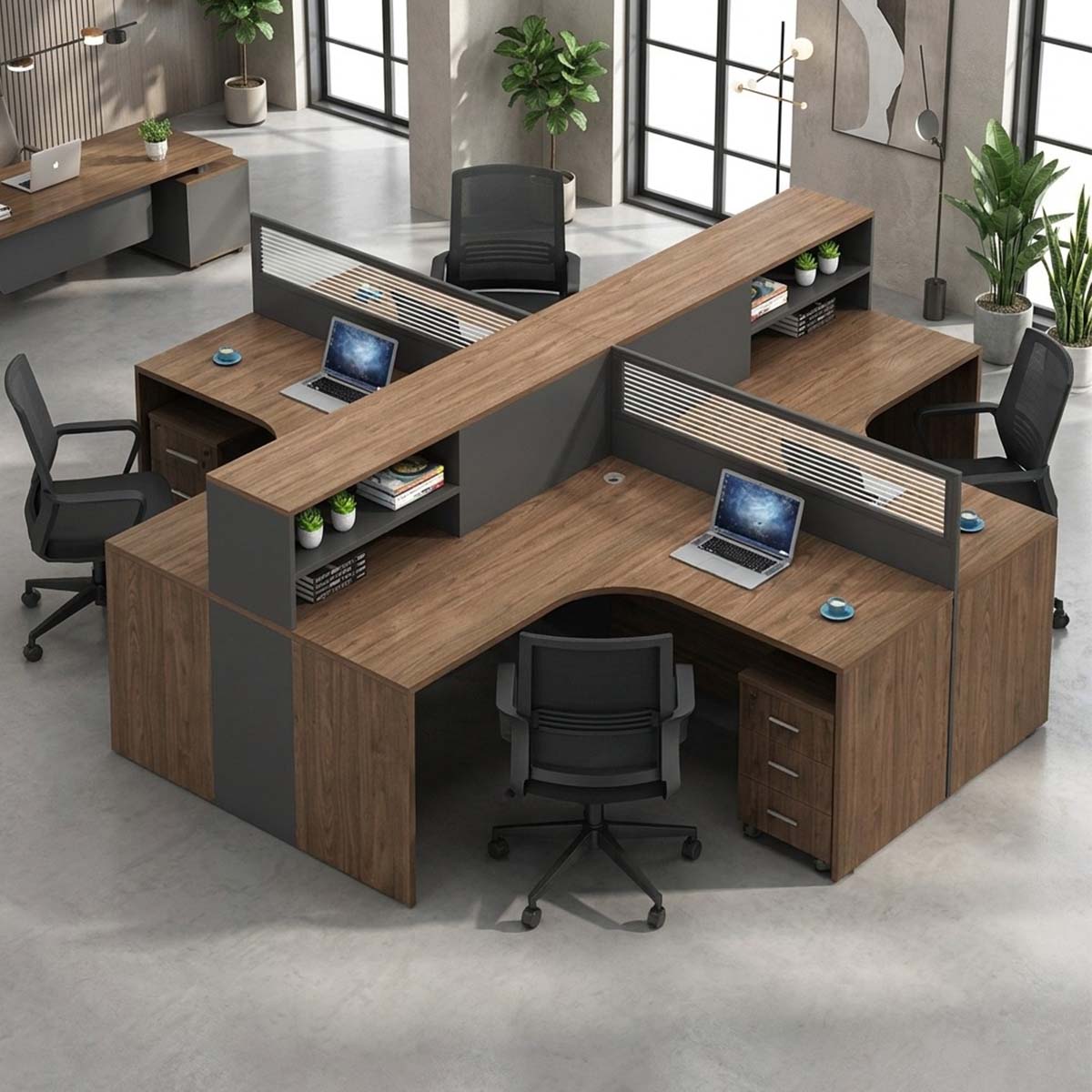 office desk l shaped desk with hutch kaguyasuBGZ 224 main images 1 Image principale du produit