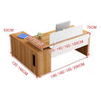 Bureau d'ordinateur avec tiroirs | Bureau d'angle moderne