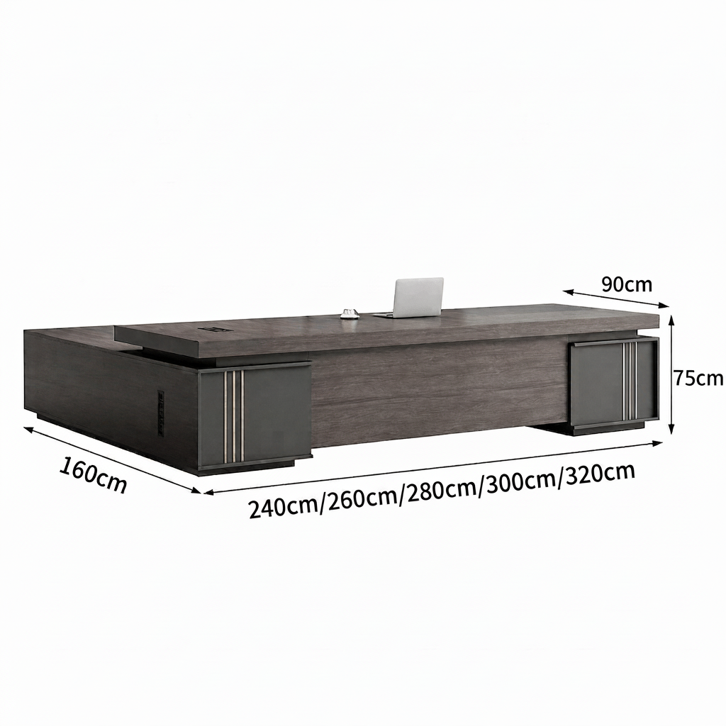 Black Walnut Desk - Large CEO Office Desk - product image