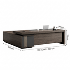 Black Walnut Desk - Large CEO Office Desk - product image