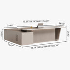 Modern Office Desk with Drawers - Executive Desk - product image 7