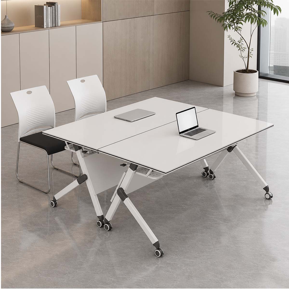 portable meeting room table minimalist desk workstation kaguyasuHYZ 2010 main images 4