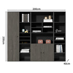 premium executive bookcase oak display cabinet design kaguyasuCWG S056 detailed images 1