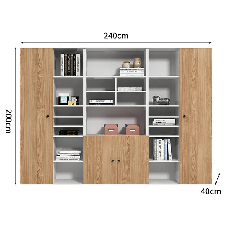 premium executive bookcase oak display cabinet design kaguyasuCWG S056 detailed images 12