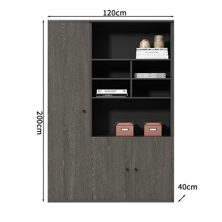 premium executive bookcase oak display cabinet design kaguyasuCWG S056 detailed images 26