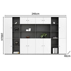 premium executive bookcase oak display cabinet design kaguyasuCWG S056 detailed images 9