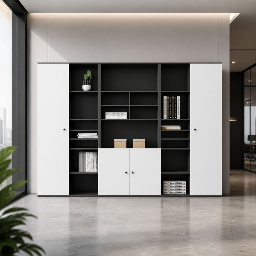 premium executive bookcase oak display cabinet design kaguyasuCWG S056 main images 1