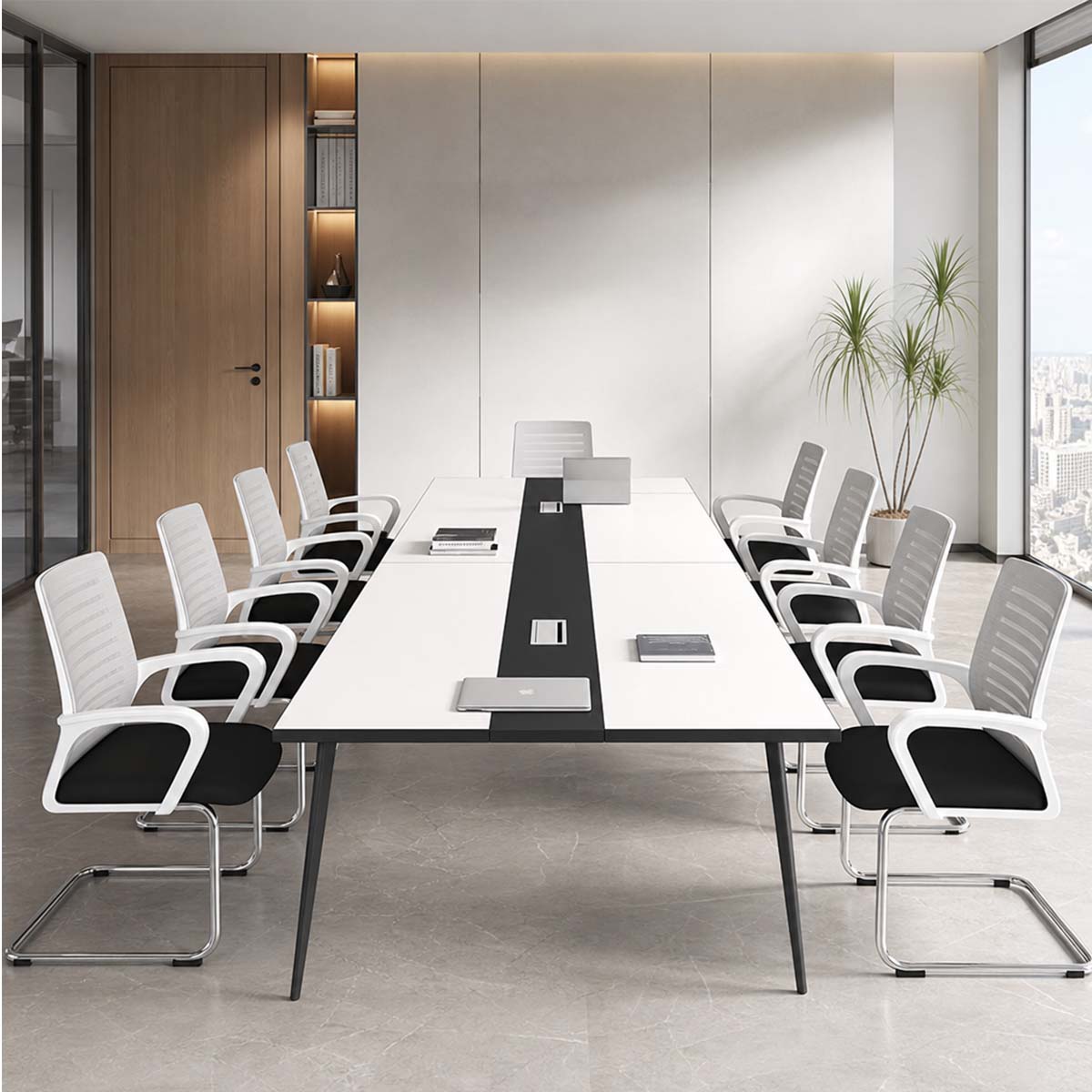 premium large conference room table modern boardroom desk kaguyasuBGZ m 010 main images 4 Image principale du produit