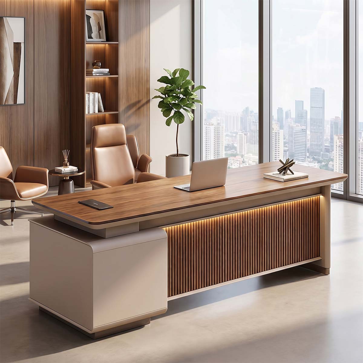 premium office desk executive desk with storage kaguyasuLBZ 2332 main images 1 Image principale du produit