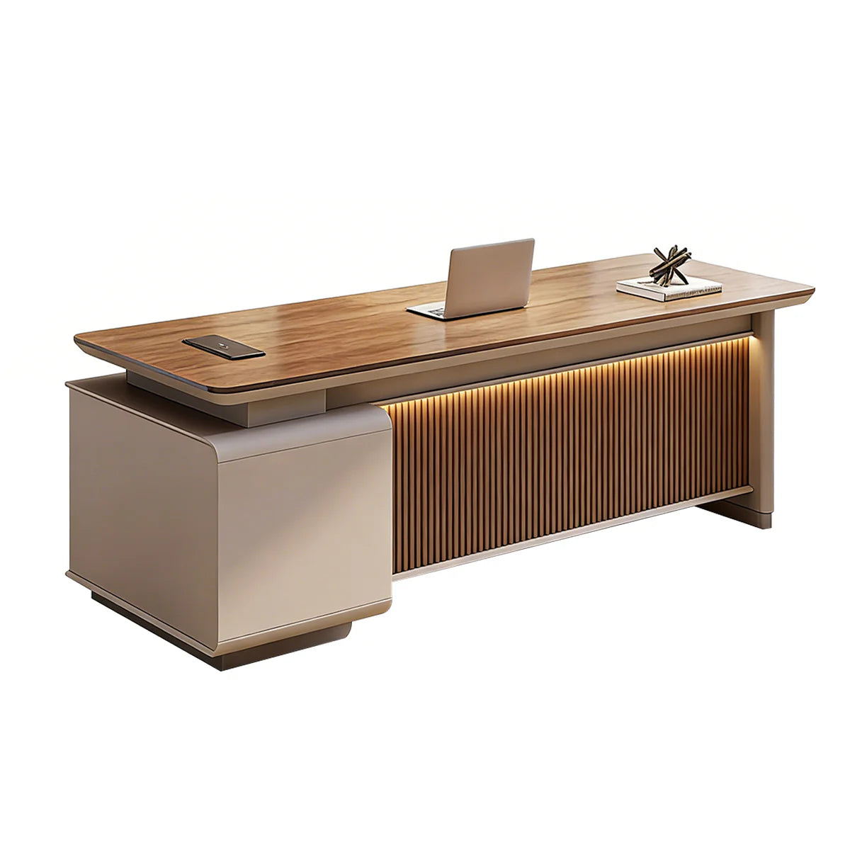 Premium Office Desk | Executive Desk with Storage | Kaguyasu Image secondaire du produit
