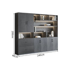 premium white bookcase cabinets and display cabinets kaguyasuCWG K098 detailed images 11