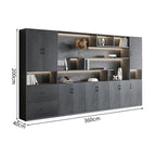 premium white bookcase cabinets and display cabinets kaguyasuCWG K098 detailed images 14