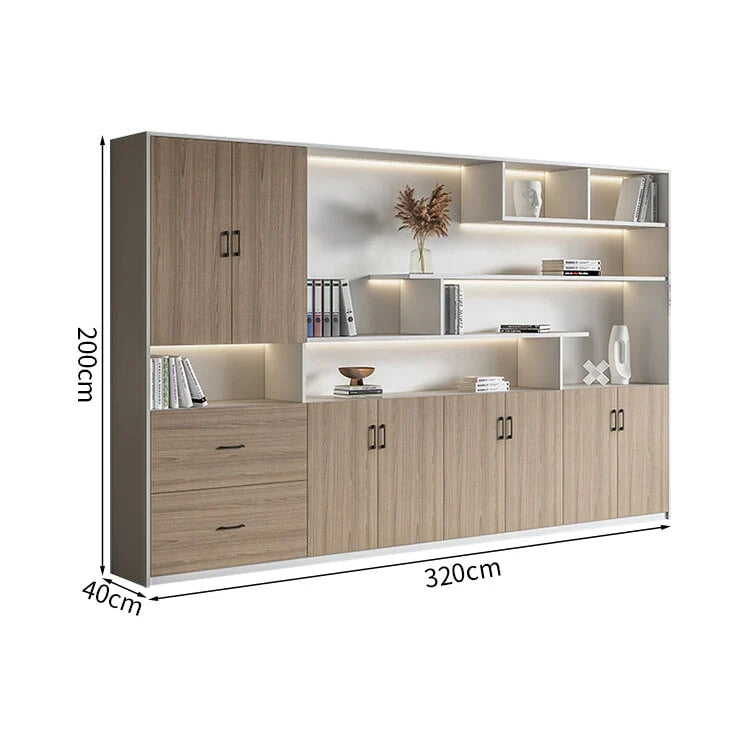 premium white bookcase cabinets and display cabinets kaguyasuCWG K098 detailed images 21