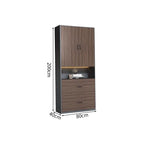 premium white bookcase cabinets and display cabinets kaguyasuCWG K098 detailed images 24