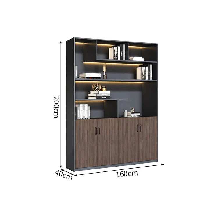 premium white bookcase cabinets and display cabinets kaguyasuCWG K098 detailed images 25