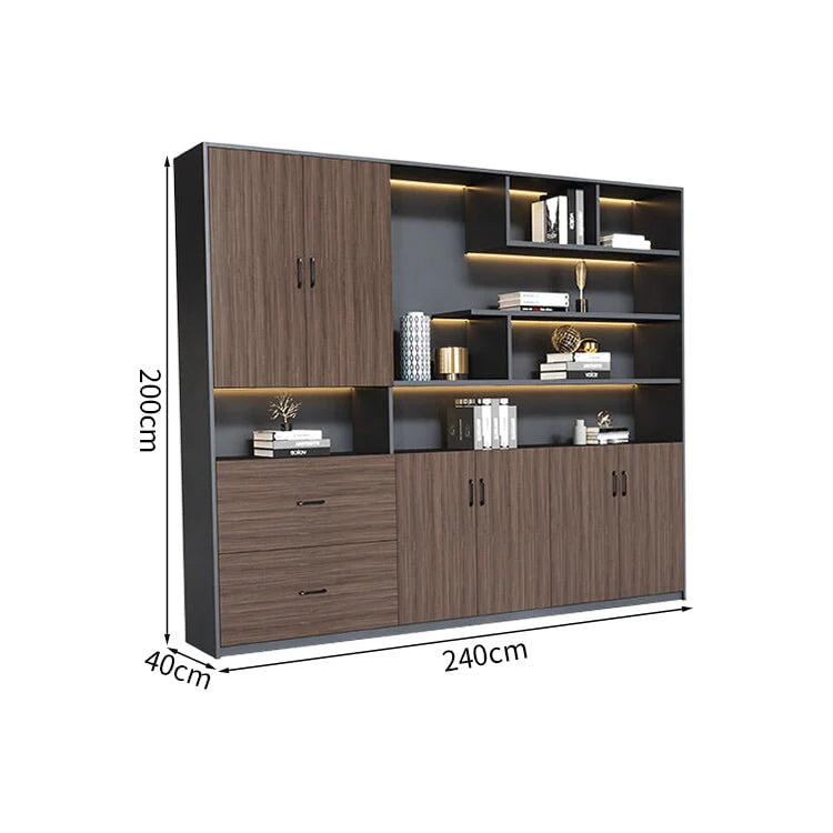 premium white bookcase cabinets and display cabinets kaguyasuCWG K098 detailed images 27