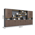 premium white bookcase cabinets and display cabinets kaguyasuCWG K098 detailed images 31