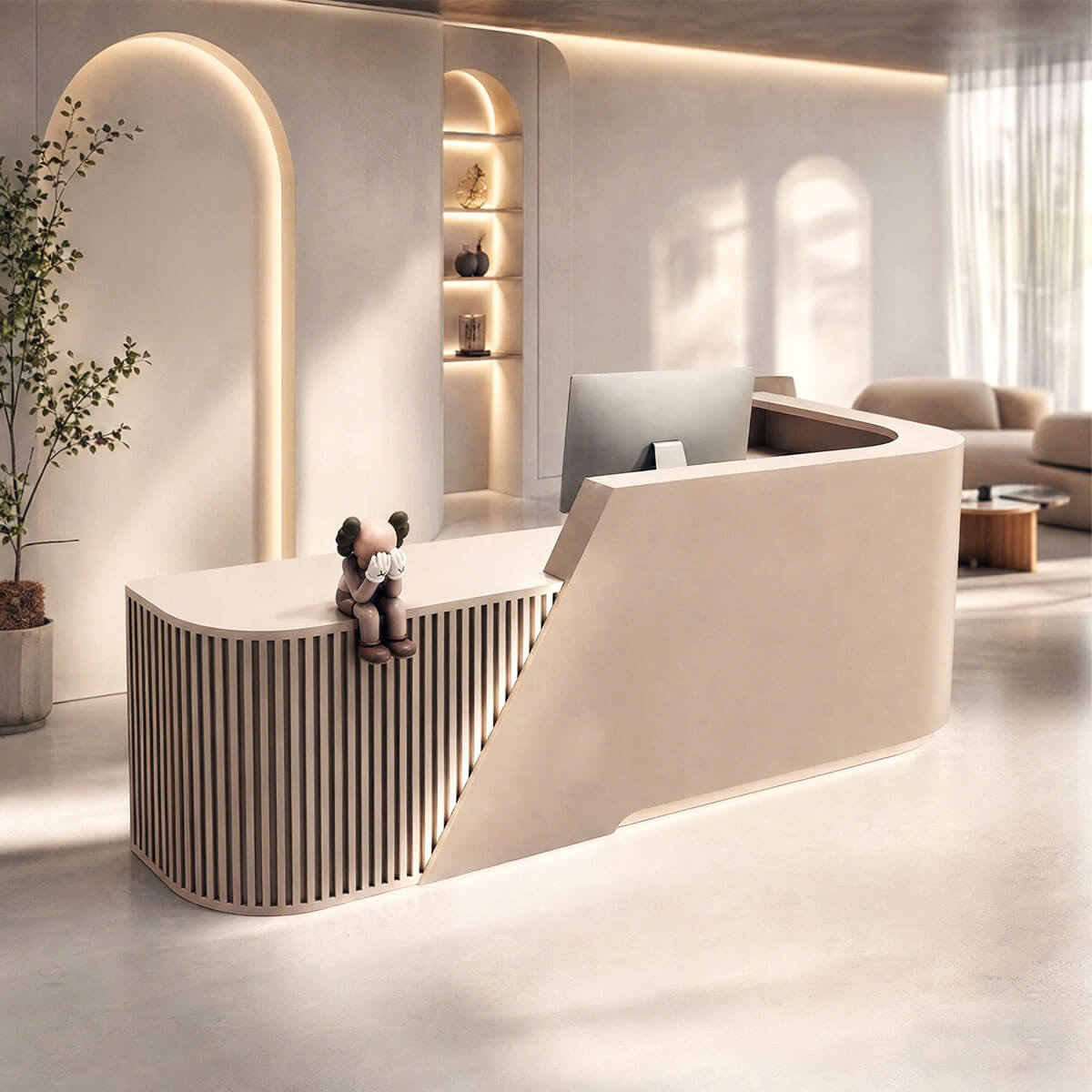 salon reception desk office reception desk kaguyasuJDT K094 main images 2