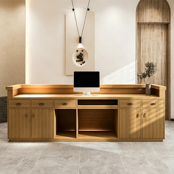 salon reception desk uk wooden reception desk kaguyasuJDT M012 main images 8