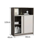 sleek grey bookcase eco friendly shelves with wood kaguyasuCWG m 034 detailed images 7