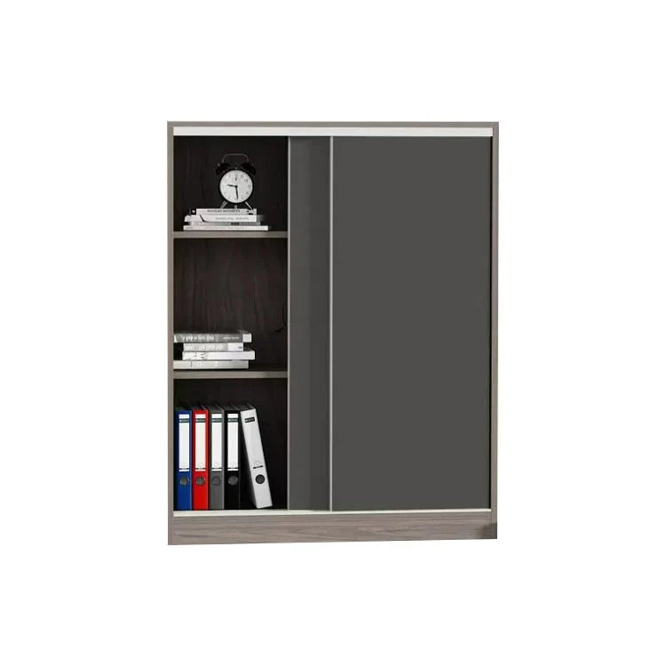 sleek grey bookcase eco friendly shelves with wood kaguyasuCWG m 034 main images 6