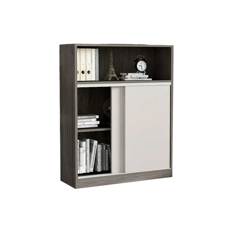 Sleek Grey Bookcase | Eco-Friendly Shelves With Wood | Kaguyasu Image secondaire du produit