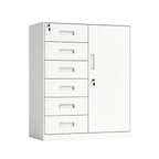 sleek steel drawer pedestal cube with storage bookcase kaguyasuCWG 2044 main images 41