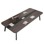 Rectangular Conference Table - 12-Seat Wooden Desk - product image 9