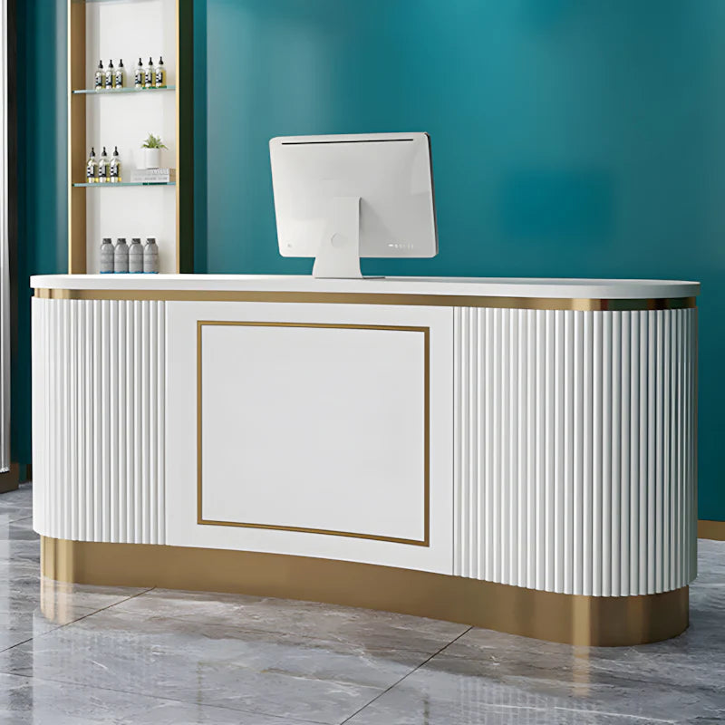 small curved reception desk modern reception desk kaguyasuJDT 7179 detailed images 27
