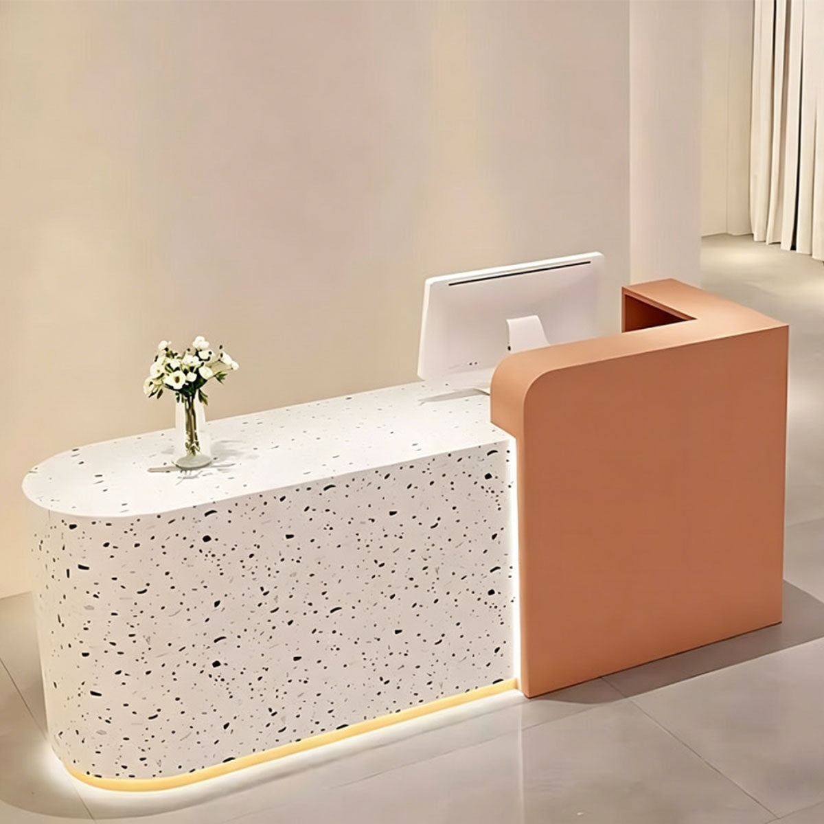 Small Reception Desk | Front Desk Counter | Kaguyasu Secondary image
