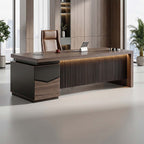 Walnut Desk - Executive Desk with Credenza - product image 2