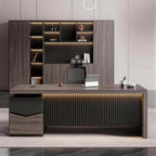 Walnut Desk - Executive Desk with Credenza - product image 3