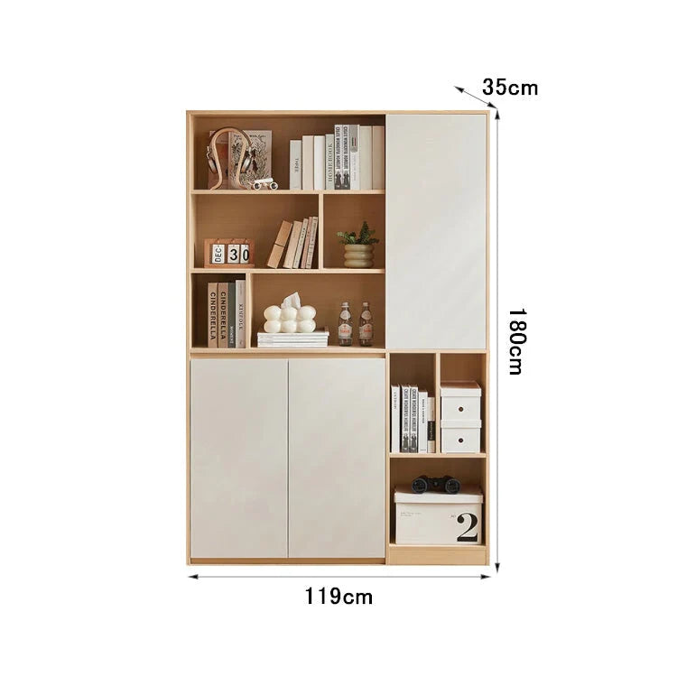 versatile bookshelf elegant storage units with doors kaguyasuLBG K027 detailed images 12