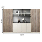 walnut executive bookcase professional cupboard display kaguyasuLBG K008 main images 6