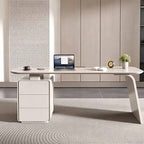white office desk corner desk with storage kaguyasuLBZ 7212 main images 3