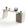 White Office Desk | Corner Desk with Storage