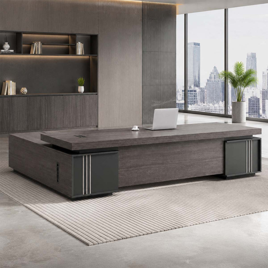 Black Walnut Desk - Large CEO Office Desk - product image 4