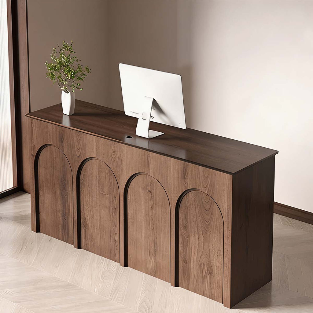 wood reception desk beauty reception desk for sale kaguyasuJDT M110 main images 3