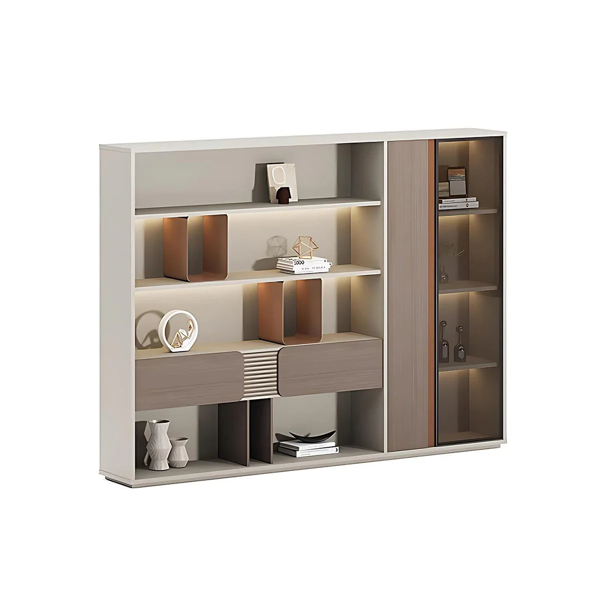 wooden desk metal desk corner desk with storage kaguyasuLBZ 10168 main images 23